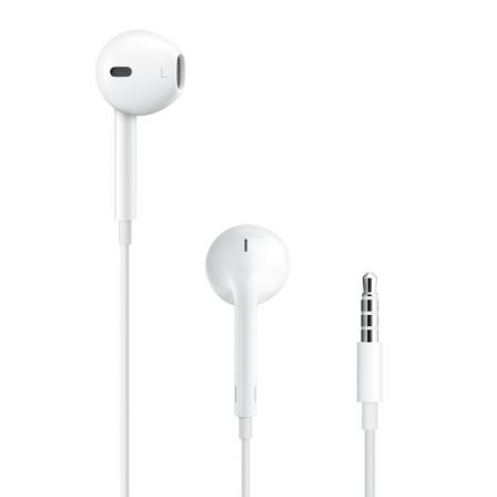 Apple EarPods con conector jack de 3,5 mm y micrófono, Blanco